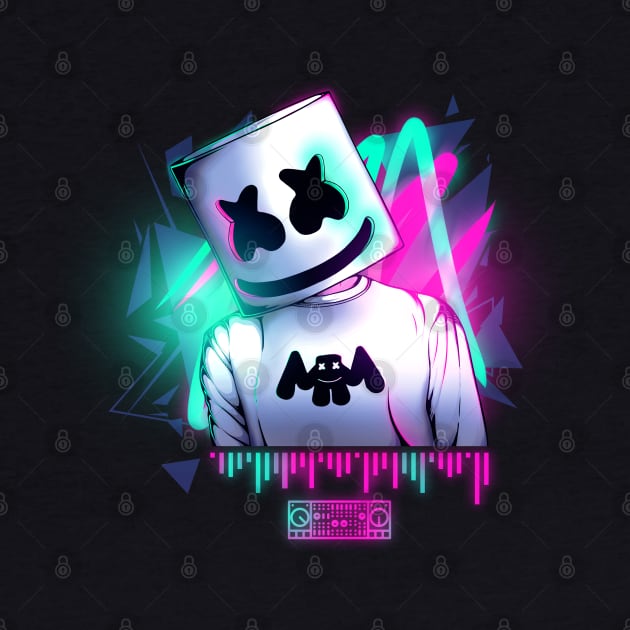 Marshmello \\ neon sound by DenielHast